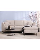 ספה פינתית תלת מושבית בד בגוון אבן 240 ס"מ דגם RANDEVU