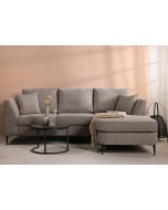 ספה פינתית תלת מושבית בד בגוון מוקה כהה 240 ס"מ דגם RANDEVU