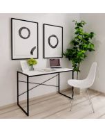 שולחן עבודה/למידה גוון שחור ולבן