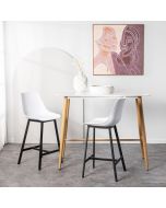 כסא בר לבן משענת גב דגם BOLY