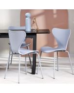 כסא פינת אוכל אפור בהיר פלסטיק קשיח דגם SKIPI
