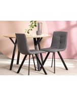 כסא פינת אוכל אפור מרופד דגם PROPER