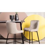 כסא בר בז' בד קטיפה משענת גב דגם APEX