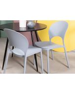 כסא פינת אוכל כחול פלסטיק קשיח דגם LANA