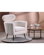 כורסא בד בגוון לבן דגם BACKME