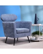 כורסא בד בגוון כחול דגם BACKME