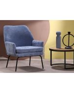 כורסא בד בגוון כחול דגם RINO