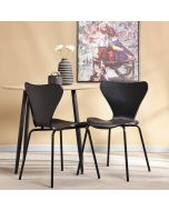 כסא פינת אוכל שחור פלסטיק קשיח דגם SKIPI