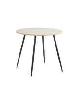 שולחן אוכל קוטר 90 ס"מ דגם LEWIS גוון אלון