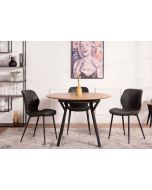 שולחן אוכל קוטר 110 ס"מ בגוון טבעי דגם ARKA