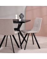 כסא פינת אוכל בז' מרופד דגם PROPER