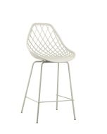 כסא בר פלסטיק קרם משענת גב דגם NET