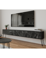 מזנון לסלון 1.8 מטר בעיצוב גרניט שחור