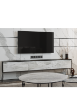 מזנון לסלון 1.8 מטר קולקציית שיש משולב