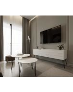 סט מזנון רוחב 1.8 מטר וזוג שולחנות לסלון קולקציית שלג