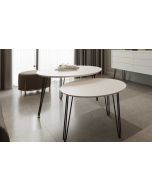 זוג שולחנות סלון קולקציית שלג