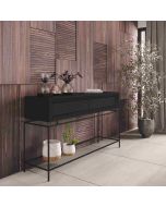 קונסולת כניסה מעוצבת דגם צדף גוון שחור