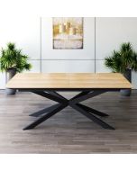 שולחן פינת אוכל מלבנית נפתחת דגם גלורי עץ טבעי