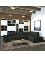 מערכת ישיבה פינתית עם ידית מתכווננת דגם סנסה Ram Design צבע אפור כהה