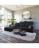 סלון פינתי דגם רום 2.90 Ram Design צבע שחור