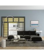 סלון פינתי מודולרי דגם רויאל ביסיק Ram Design צבע שחור