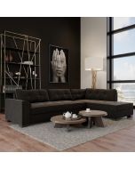 מערכת ישיבה פינתית מעוצבת מבד דגם ורונה Ram Design צבע שחור