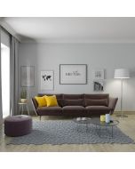 ספה תלת מושבית דגם עדן מבד סוואנה קטיפתי Ram Design צבע חום