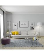 ספה תלת מושבית דגם עדן מבד סוואנה קטיפתי Ram Design צבע שמנת