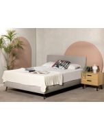 מיטה זוגית 200*160 ס"מ אפור בהיר דגם AMORE