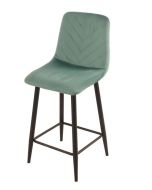 כסא בר תורכיז בד קטיפה דגם ARROW