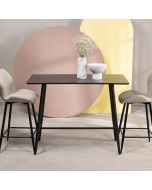 שולחן בר 120*60 ס"מ בגוון שחור דגם LEWIS