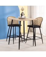 שולחן בר 70*70 ס"מ בגוון טבעי דגם LEWIS