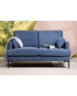 ספה דו מושבית בגוון כחול דגם JASMIN