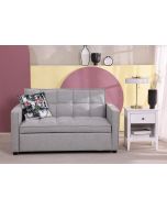 ספה באורך 180 ס"מ נפתחת למיטה בגוון אפור דגם COMPACTO