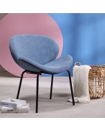 כורסא בד בגוון תכלת דגם RONDA 