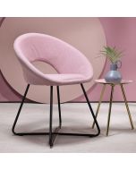 כורסא בד בד בגוון ורוד דגם TOSCA