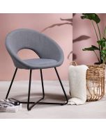 כורסא בד בד בגוון אפור בהיר דגם TOSCA