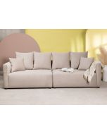 ספה תלת מושבית 300 ס"מ בגוון אפור בהיר דגם PLAY