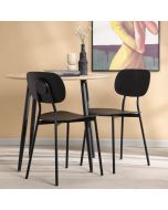 כסא פינת אוכל שחור פלסטיק קשיח דגם DOTE