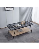 שולחן סלון מלבני  120 ס"מ בגווון שחור דגם LIVING