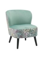 כורסא בד בגוון ירוק/פרחוני דגם PLUM