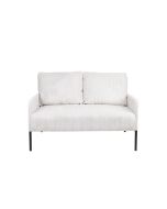 ספה דו מושבית בד קורדרוי בז' 120 ס"מ דגם BESTY