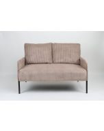 ספה דו מושבית בד קורדרוי חום 120 ס"מ דגם BESTY