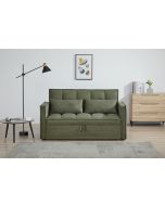 ספה באורך 159 ס"מ נפתחת למיטה בגוון ירוק דגם SELINA