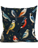 כרית נוי צבעונית 45*45 ס"מ דגם BIRDS