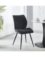 כסא פינת אוכל בד בשחור דגם KOSMO