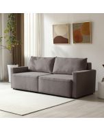 ספה תלת מושבית נפתחת למיטה זוגית וארגז מצעים דגם Paradox צבע אפור