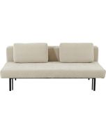 ספה תלת מושבית נפתחת למיטה רוחב וחצי דגם Donna צבע חום בהיר בז'