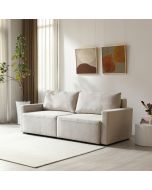 ספה תלת מושבית נפתחת למיטה זוגית וארגז מצעים דגם Paradox צבע קפוצ'ינו