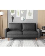 ספה תלת מושבית מעוצבת Lara צבע אפור כהה